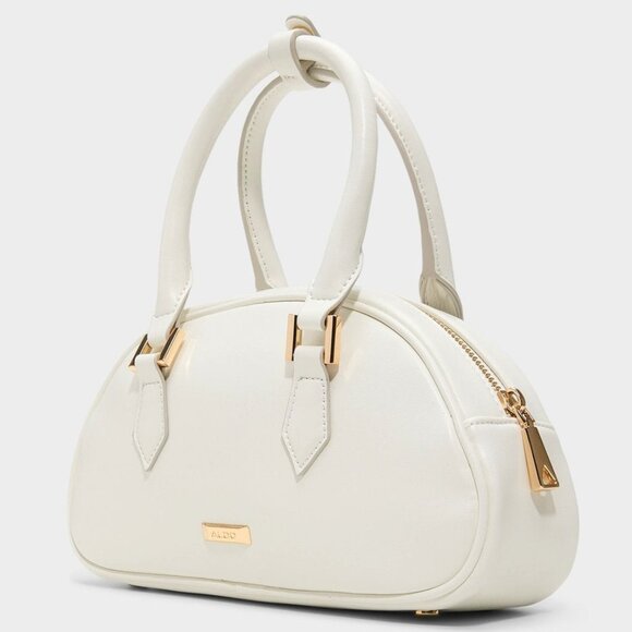 Pug Charm Satchel Bag White - Picture 3 of 3